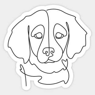 Valentine dog Sticker